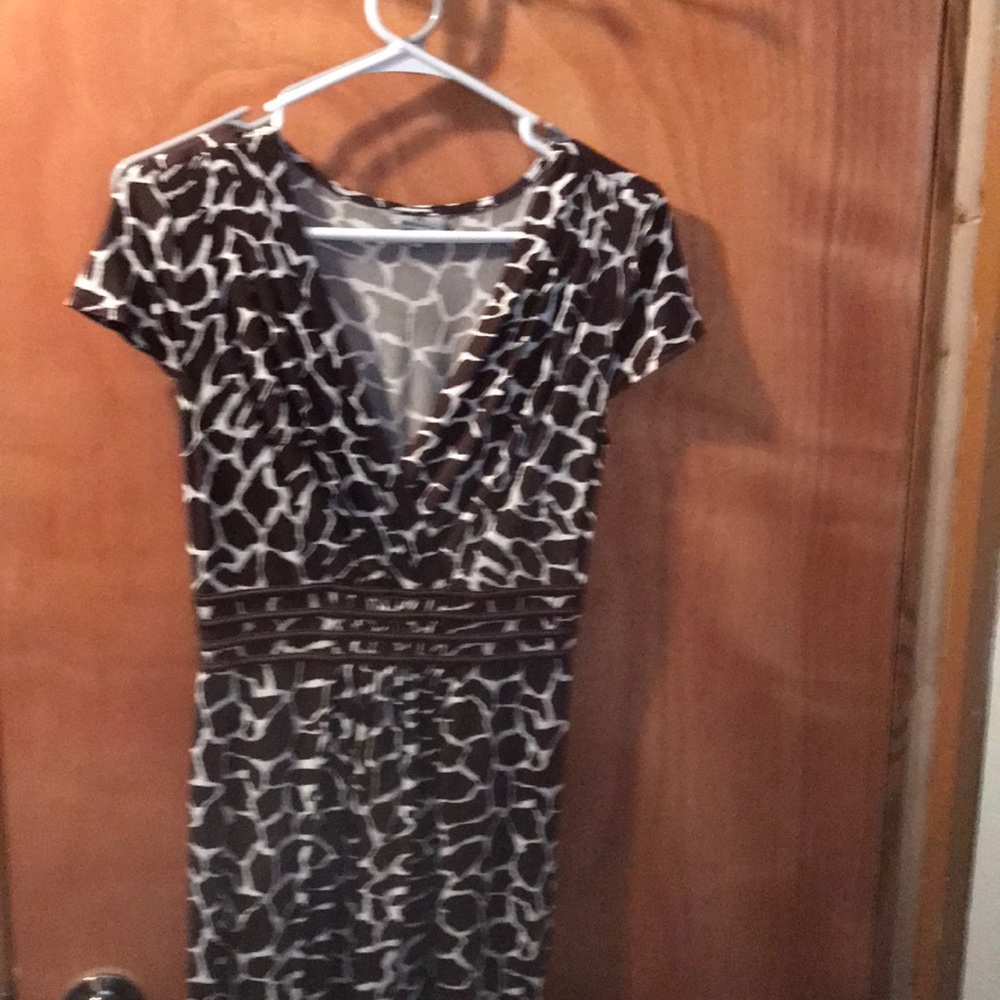 Woman’s size small animal brown print dress
